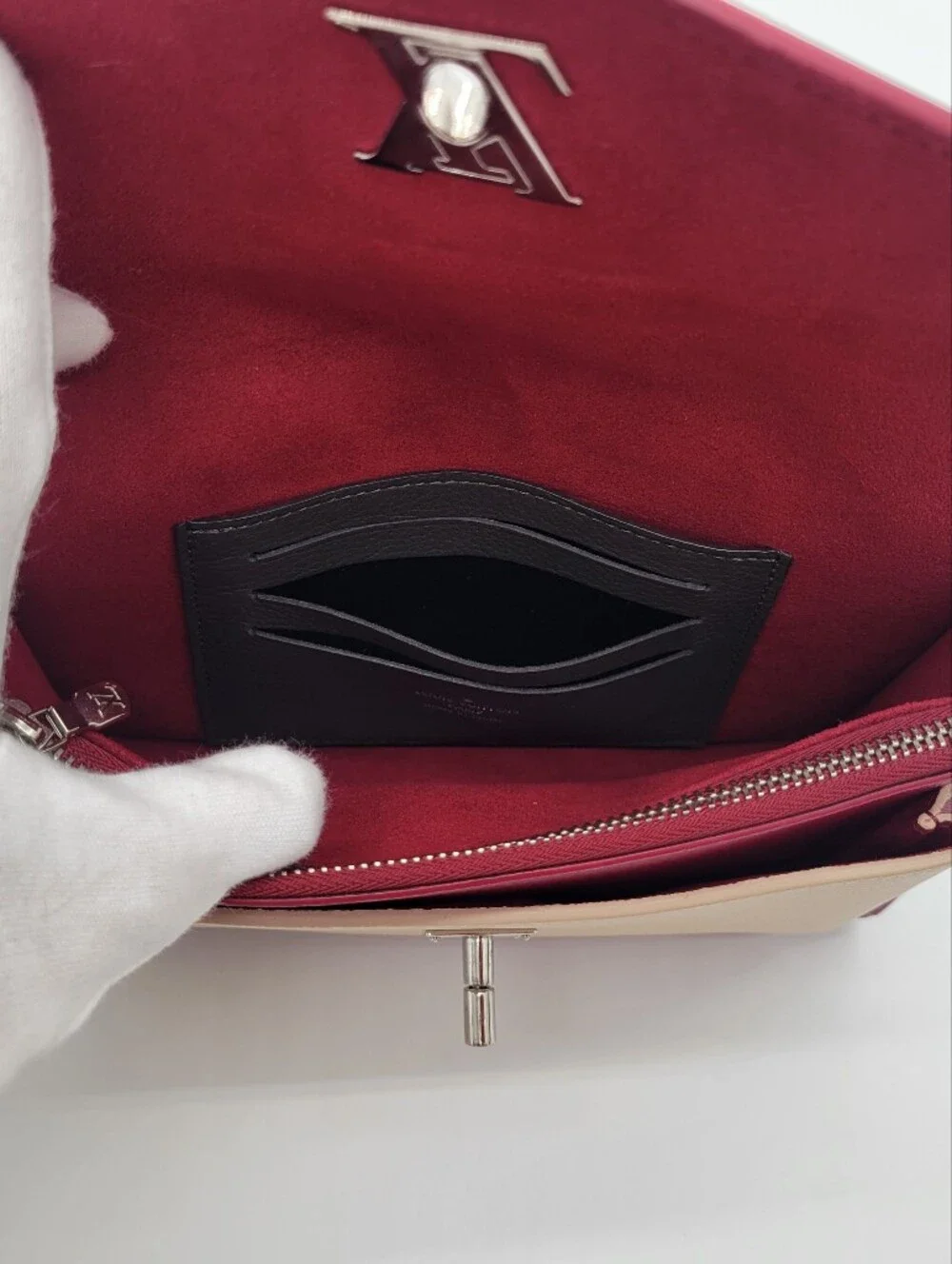 Louis Vuitton Bicolor Leather MyLockMe Chain Pochette